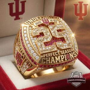 Indiana Hoosiers 2025 Undefeated 16-0 Perfect Season Champions Ring