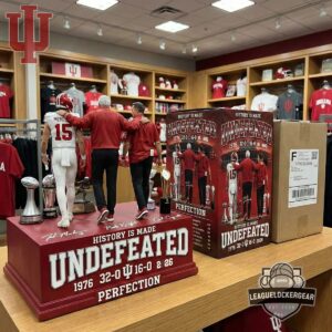 Indiana Hoosiers Undefeated 1976 2026 Acrylic Plaque