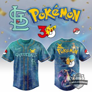 St. Louis Cardinals Pokémon 30th Anniversary Baseball Jersey