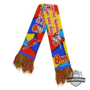 David Bowie We Can Be Heroes Just For One Day Scarf