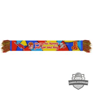 David Bowie We Can Be Heroes Just For One Day Scarf