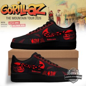 Gorillaz Mountain Tour 2026 Custom Air Force Sneakers
