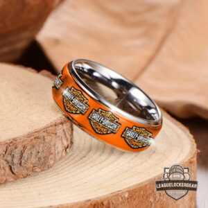 Harley-Davidson Silver Tungsten Ring