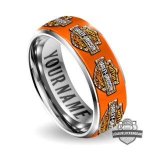 Harley-Davidson Silver Tungsten Ring