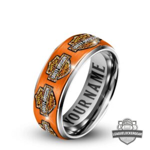Harley-Davidson Silver Tungsten Ring