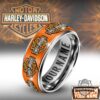 Harley-Davidson Silver Tungsten Ring
