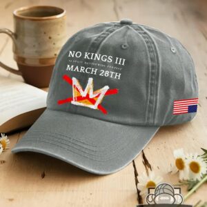 No Kings III 50 State Nationwide Protest March 28th Baseball Cap
