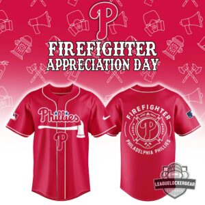 Philadelphia Phillies Firefighter Appreciation Day Baseball Jersey
