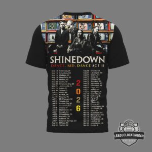 Shinedown Dance Kid Dance Act II Tour 2026 T-Shirt