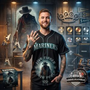 Five Finger Death Punch 20th Anniversary World Tour 2026 Mariners Baseball Jersey