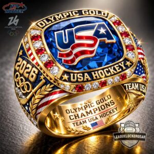 USA Hockey 2026 Milano Cortina Olympic Gold Champions Ring