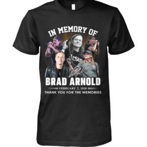 20260308 brad arnold in memory of thank you for the memories signature t shirt 2