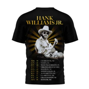 20260308 hank williams jr live in concert 2026 tour t shirt 1