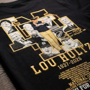 20260308 lou holtz thank you for the memories t shirt 1