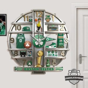 Boston Celtics 3D Visual Effect Acrylic Wall Clock