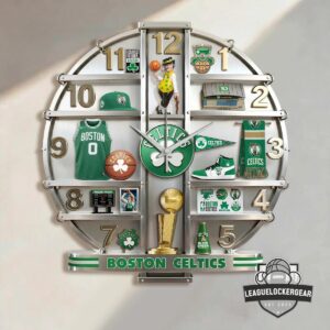 Boston Celtics 3D Visual Effect Acrylic Wall Clock