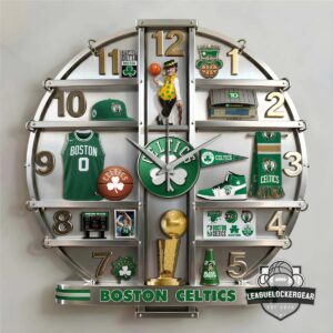 Boston Celtics 3D Visual Effect Acrylic Wall Clock