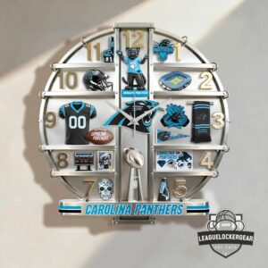 Carolina Panthers 3D Visual Effect Acrylic Wall Clock