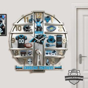 Carolina Panthers 3D Visual Effect Acrylic Wall Clock