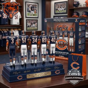 Chicago Bears Greatness Edition Acrylic Plaque
