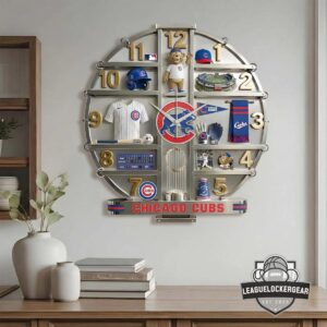 Chicago Cubs Decorative 3D Visual Effect Acrylic Wall Clock