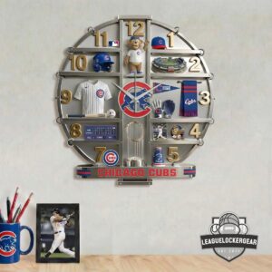 Chicago Cubs Decorative 3D Visual Effect Acrylic Wall Clock