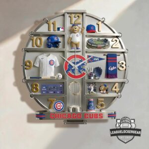 Chicago Cubs Decorative 3D Visual Effect Acrylic Wall Clock