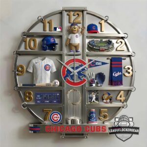 Chicago Cubs Decorative 3D Visual Effect Acrylic Wall Clock