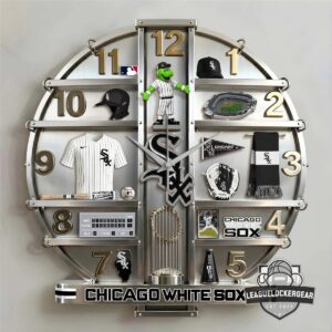 Chicago White Sox 3D Visual Effect Acrylic Wall Clock