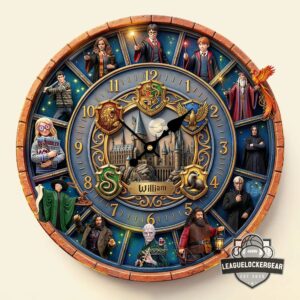 Personalized Harry Potter Characters Wall Clock