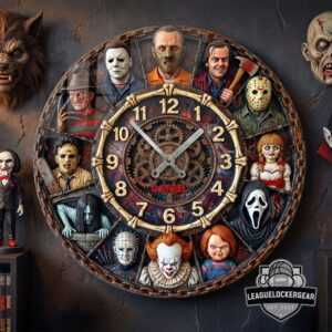 Horror Movie Personalized Name Wall Clock