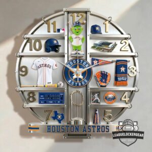 Houston Astros 3D Visual Effect Acrylic Wall Clock
