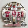 Indiana Hoosiers Decorative 3D Visual Effect Acrylic Wall Clock
