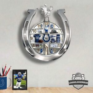 Indianapolis Colts Decorative 3D Visual Effect Acrylic Wall Clock