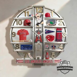 Los Angeles Angels 3D Visual Effect Acrylic Wall Clock