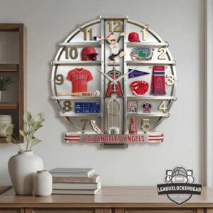 Los Angeles Angels 3D Visual Effect Acrylic Wall Clock