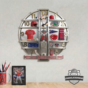Los Angeles Angels 3D Visual Effect Acrylic Wall Clock