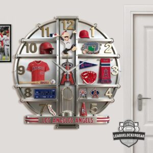 Los Angeles Angels 3D Visual Effect Acrylic Wall Clock