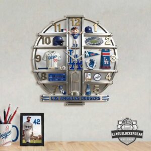 Los Angeles Dodgers 3D Visual Effect Acrylic Wall Clock