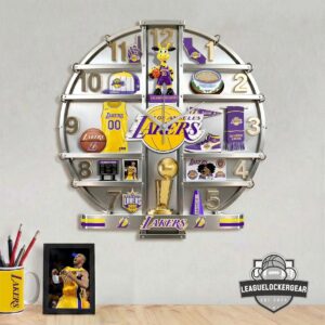 Los Angeles Lakers 3D Visual Effect Acrylic Wall Clock