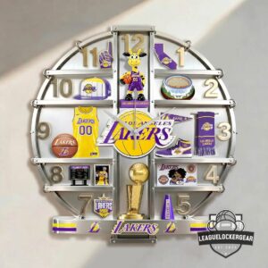 Los Angeles Lakers 3D Visual Effect Acrylic Wall Clock