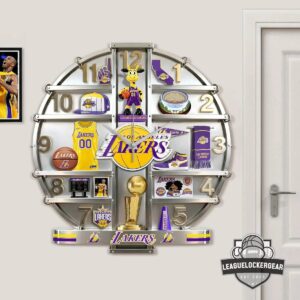Los Angeles Lakers 3D Visual Effect Acrylic Wall Clock
