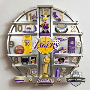 Los Angeles Lakers 3D Visual Effect Acrylic Wall Clock