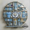 Manchester City 3D Visual Effect Acrylic Wall Clock