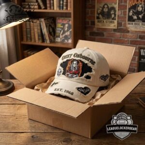 Ozzy Osbourne Est 1968 Distressed Patches Baseball Cap