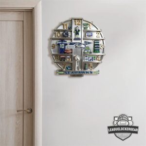 Seattle Seahawks 3D Visual Effect Acrylic Wall Clock