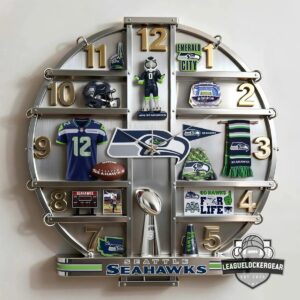 Seattle Seahawks 3D Visual Effect Acrylic Wall Clock