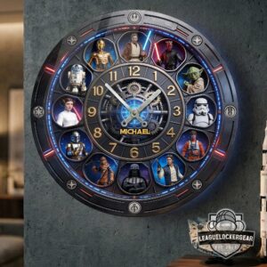 Star Wars Personalized Name Characters Wall Clock