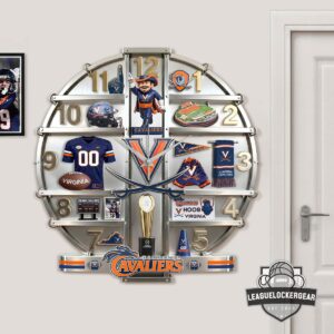 Virginia Cavaliers 3D Visual Effect Acrylic Wall Clock