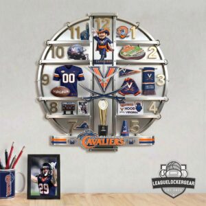Virginia Cavaliers 3D Visual Effect Acrylic Wall Clock